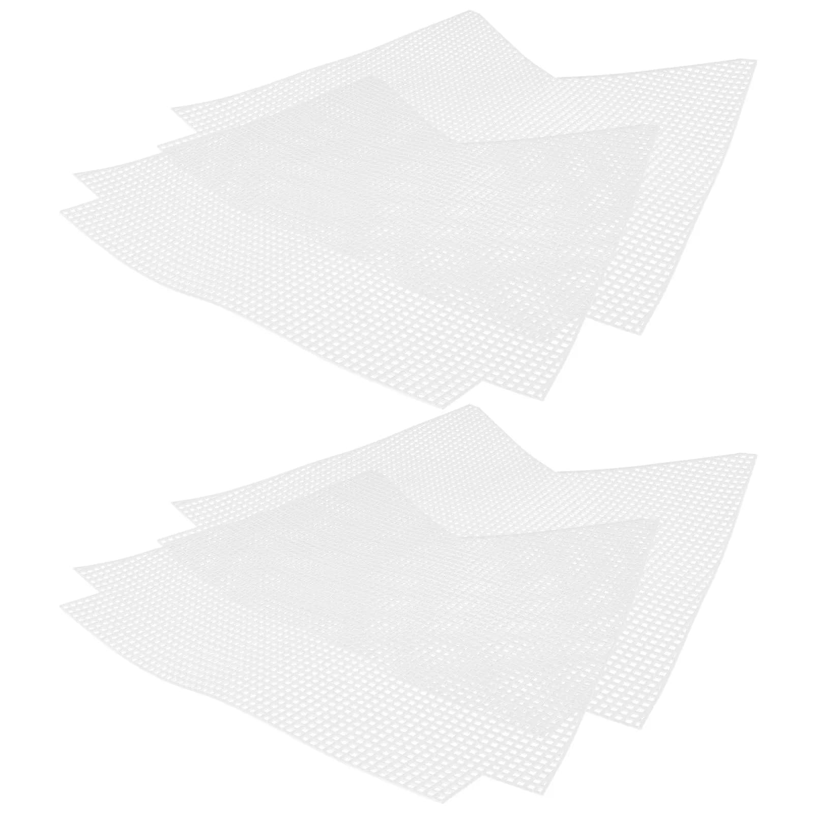 2Pcs Handmade Mesh Canvas Shoulder Bag Sheets Plastic Canvas Net Cover Crochet Acrylic Yarn DIY Purse Craft Template 40x33cm