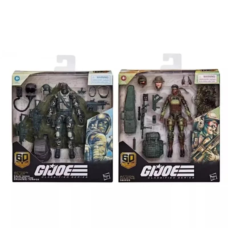 G.I.JOE Classified Series 60th Anniversary Limited Edition Action Figure Marine Sniper Pilot Modello Giocattolo da Collezione Regalo