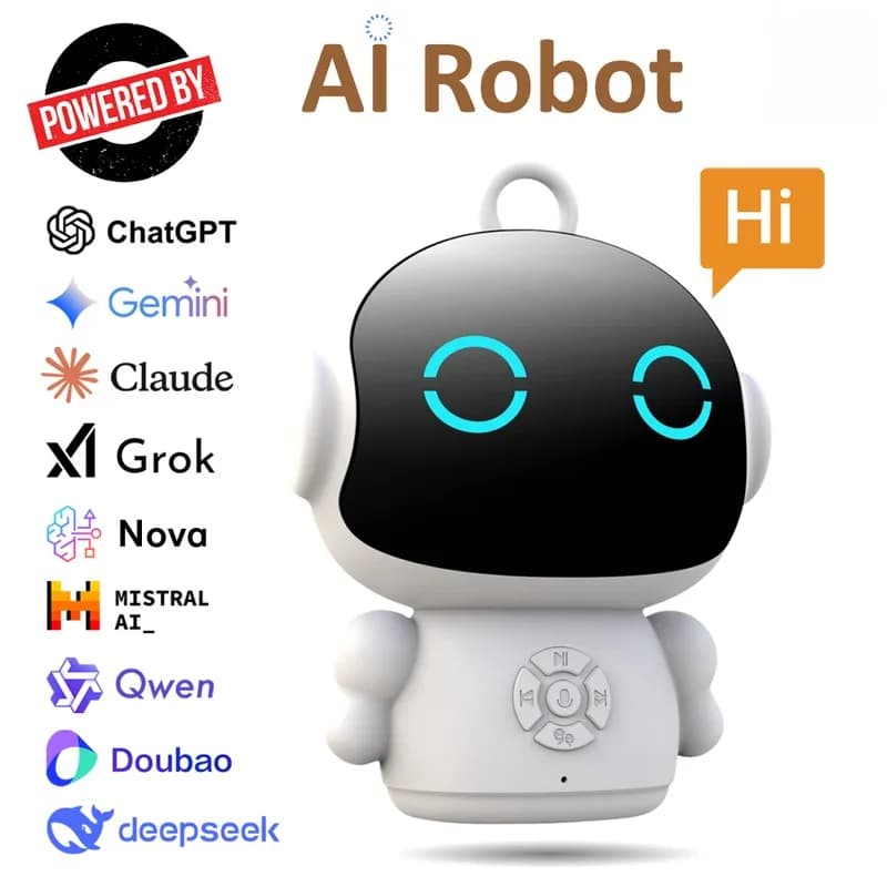 Robot AI Intelligente WiFi per l'Educazione Precoce dei Bambini con Riconoscimento Vocale e Interazione Sonora, Macchina Educativa Interattiva
