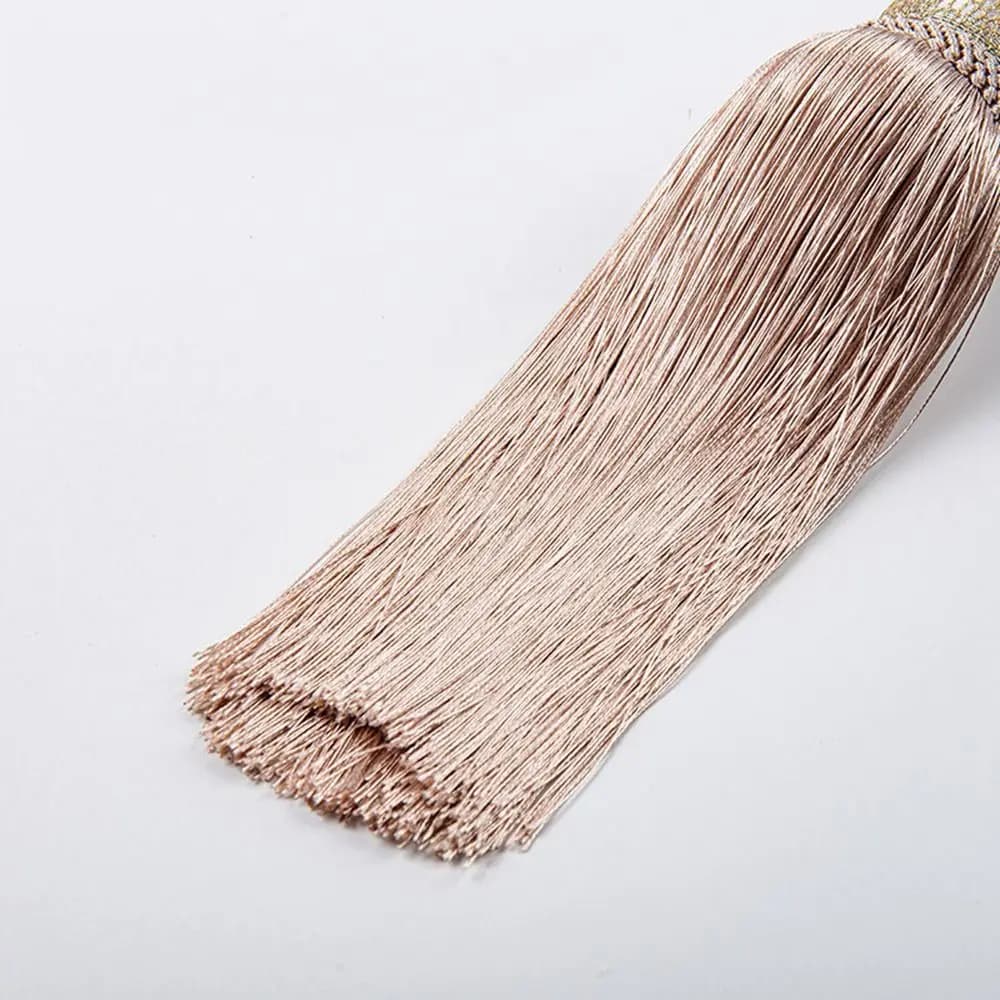 No Installation Curtain Tassels Tieback Polyester Yarn Punch-free Tassel Curtain Ties Gold Wire Hanging Ball Multicolor