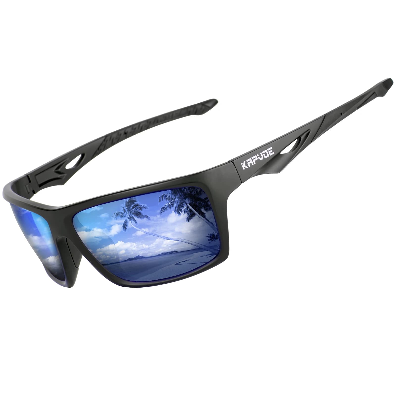 Kapvoe Occhiali da sole da ciclismo polarizzati Occhiali da guida Protezione UV400 Occhiali sportivi da esterno Uomo Donna Occhiali da equitazione all'aperto