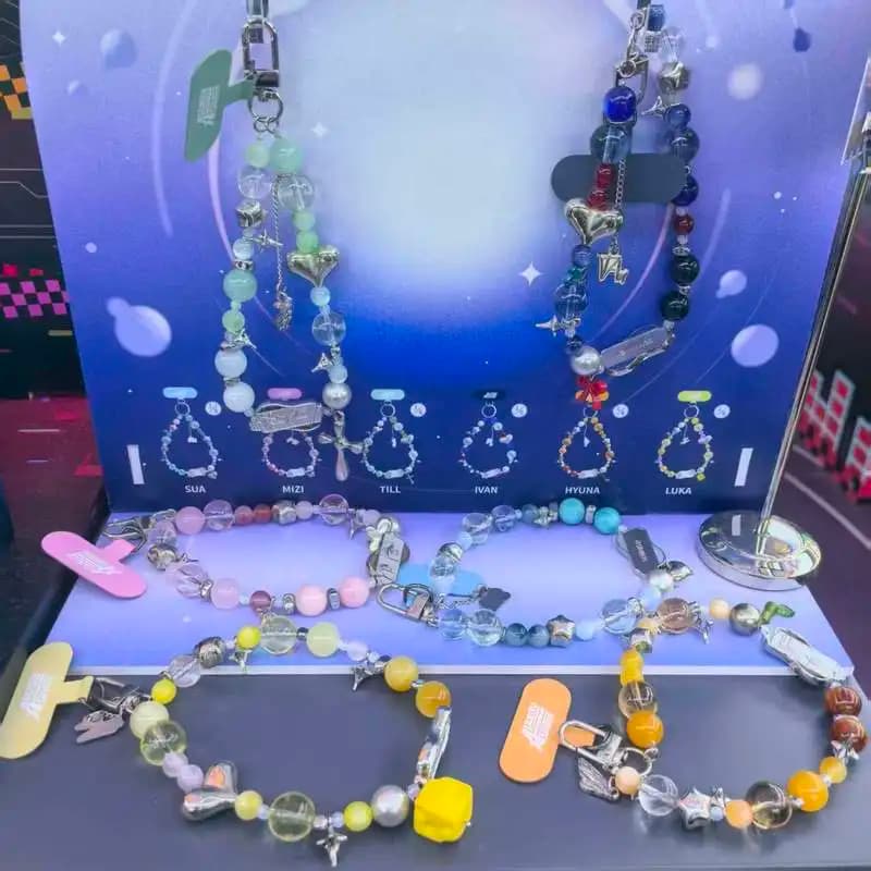 Alien Stage Rabbit Series Fashionable blind box Chain for phone anime Cute horn for girls Mobile Bracelet Limited Edition Gift