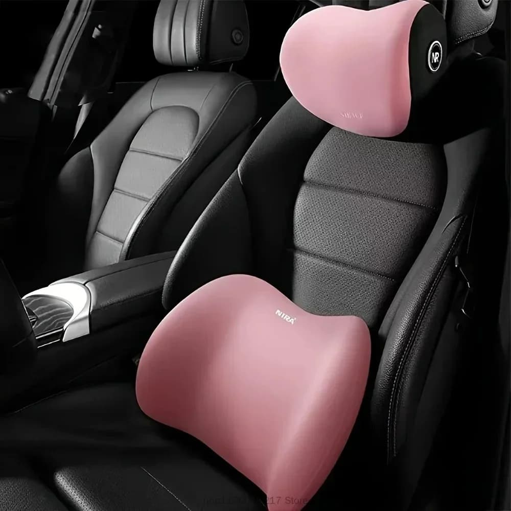 Cuscino Universale per Poggiatesta Auto, Cuscino in Memory Foam, Supporto Lombare, Cuscino per Collo Quattro Stagioni per Tutte le Auto