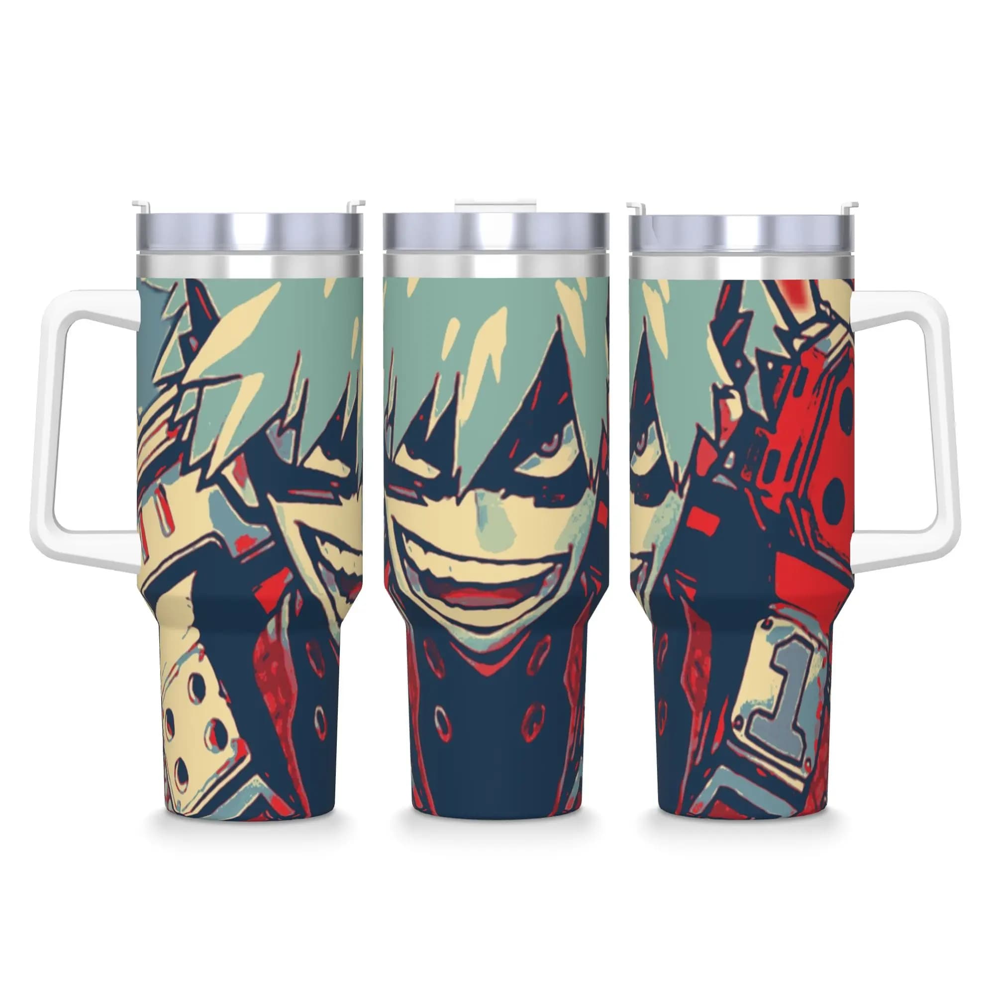 Stainless Steel Tumbler Katsuki Bakugo HOPE My Hero Academia Thermal Cups Leakproof Cold Drink Mugs Cup Driving Water Bottle