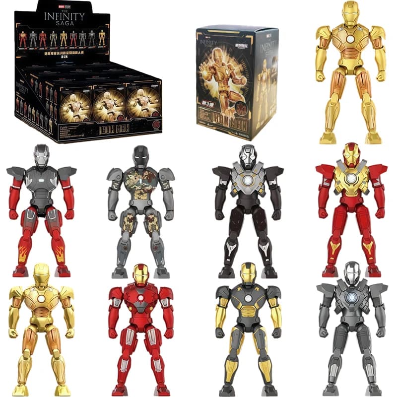YUANYE Originale Iron Man MK17 MK18 MK19 MK20 MK21 EX MK22 MK23 MK24 Avengers Kit Modellino Fai-da-Te Action Figure Assemblabile Regalo