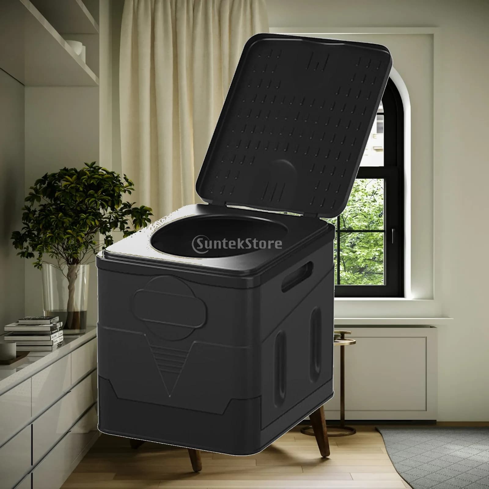 Foldable Travel Toilet Collapsible Portable Toilet for Boat Fishing Travel