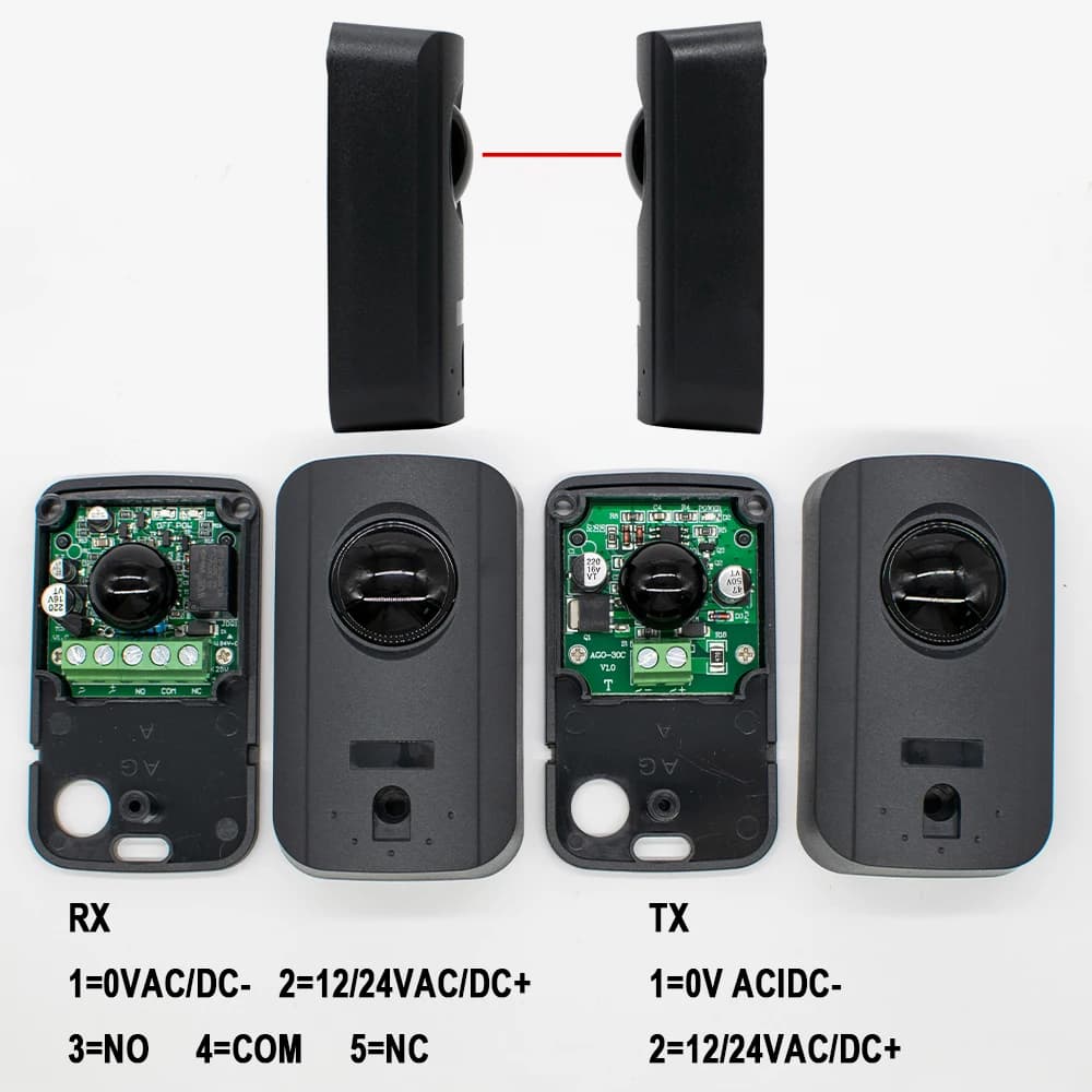 Infrared Sensor,Automated Barrier Gate Safe Infrared Detector Sensor/ Swing /Sliding/Garage Gate/Door Safety Infrared Photocells