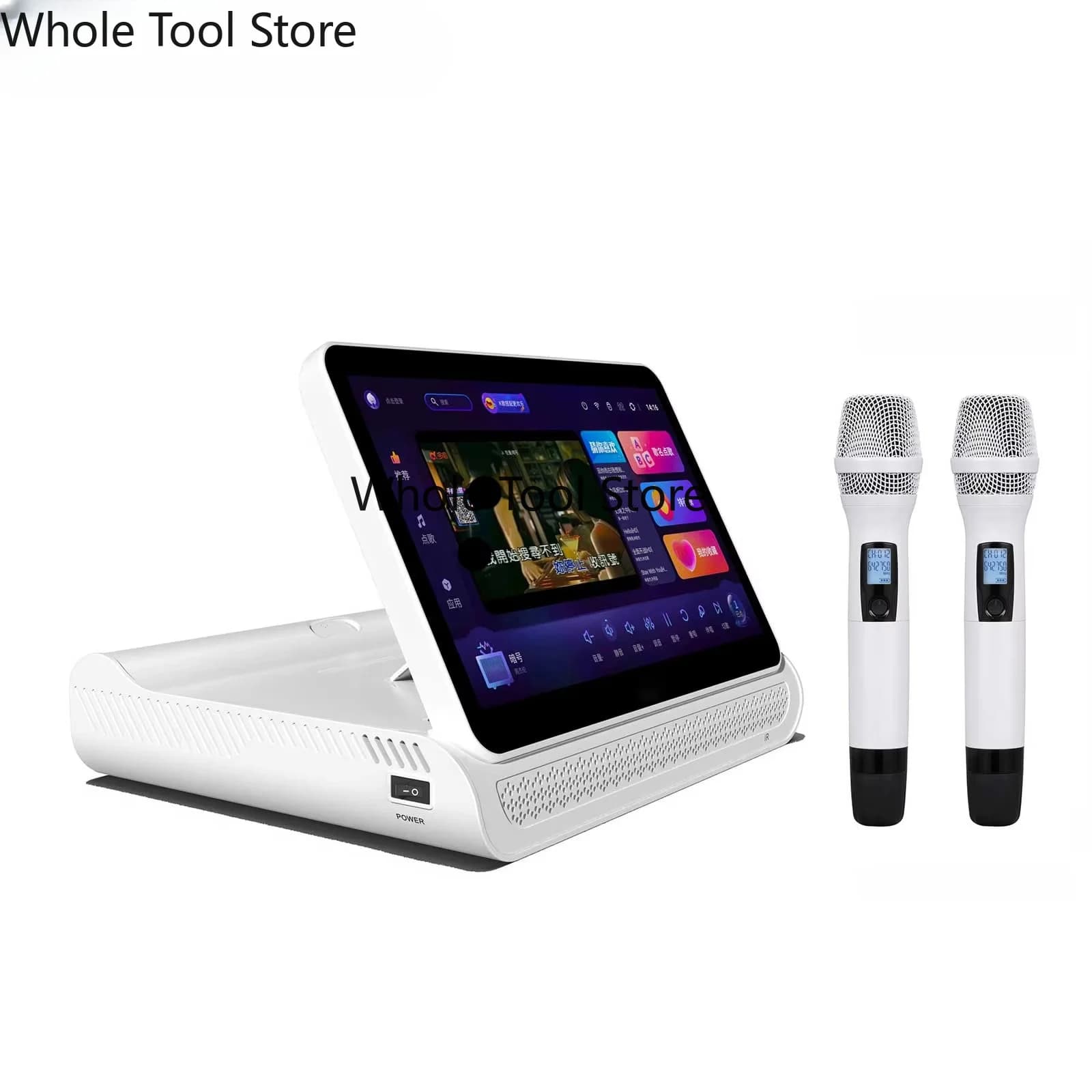 Macchina per Karaoke Portatile con Microfono Wireless Bluetooth per Riunioni Familiari e Intrattenimento