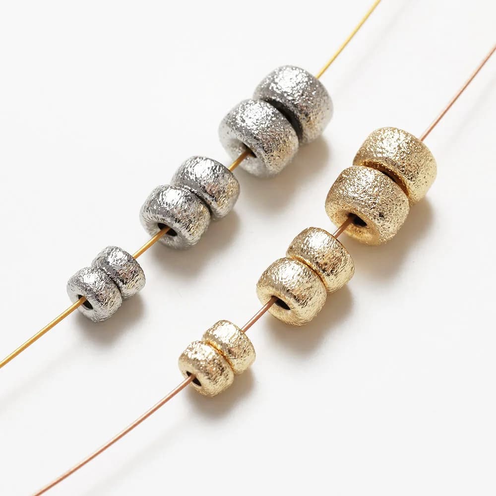 20 pezzi di perline distanziatrici in ottone delicato placcato oro 14k per la creazione di gioielli, braccialetti, collane, accessori fatti a mano fai da te