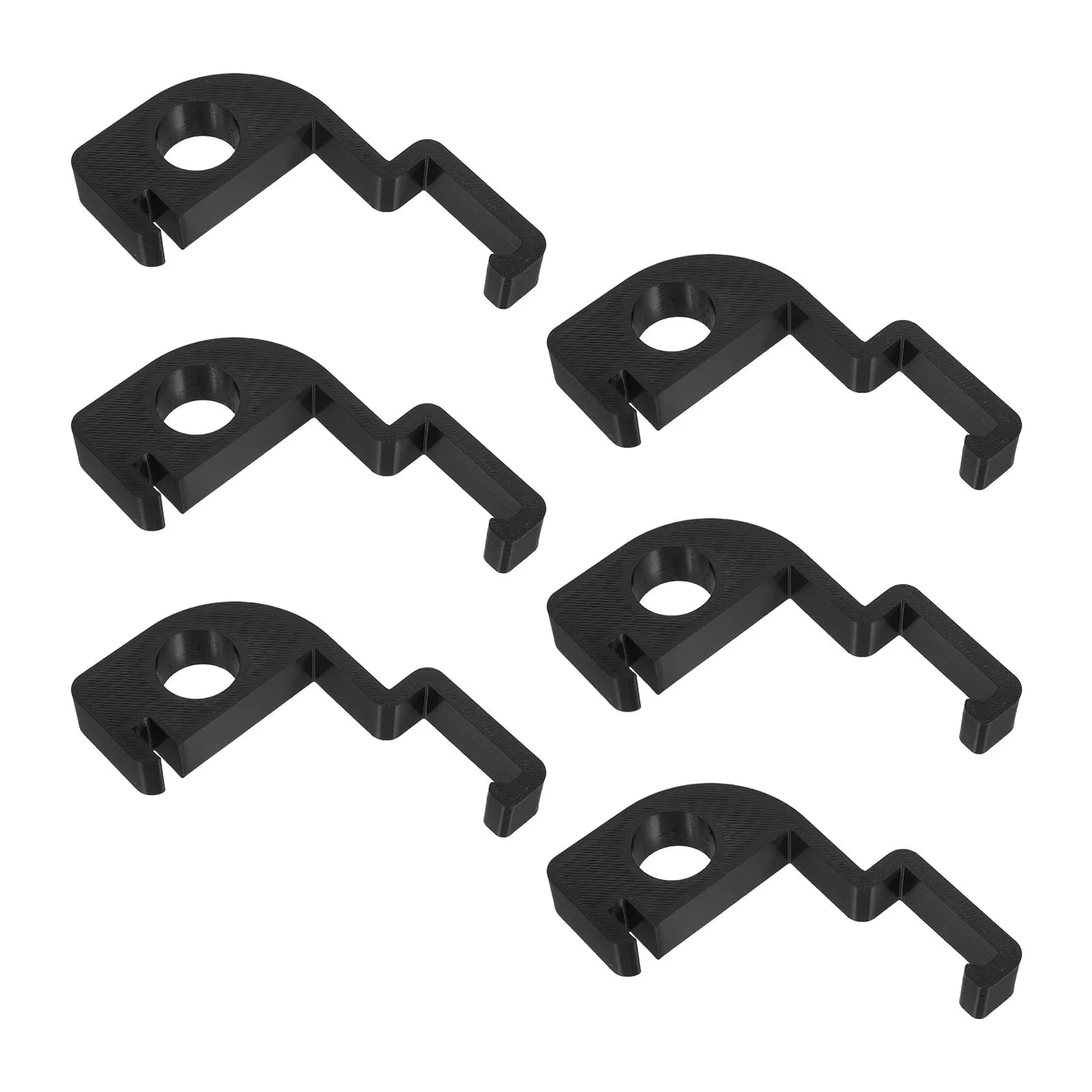 6Pcs Trash Can Ventilation Clips Black Garbage Bin Spacers for Odor Reduction Airflow Improvement Waste Container Clips