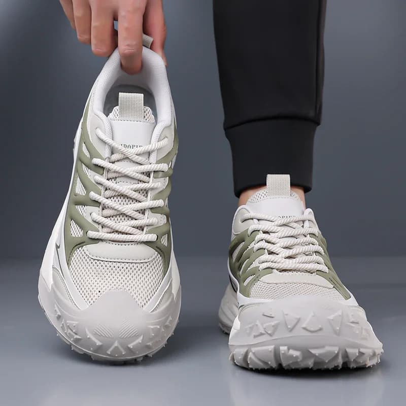 Lightweight City Men Leisure Sneakers Breathable Sweat Wicking Surface Comfort Outdoor Stroll Daily Athletic Shoes