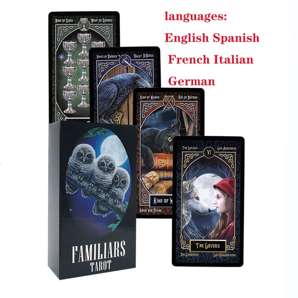 Tarocchi spagnoli. Mazzo di tarocchi 78 carte. Nuovo TAROT.Tarocchi francese. Tarocchi tedeschi Tarocchi in lingua Tarocchi inglesi. Carte dei tarocchi per principianti.