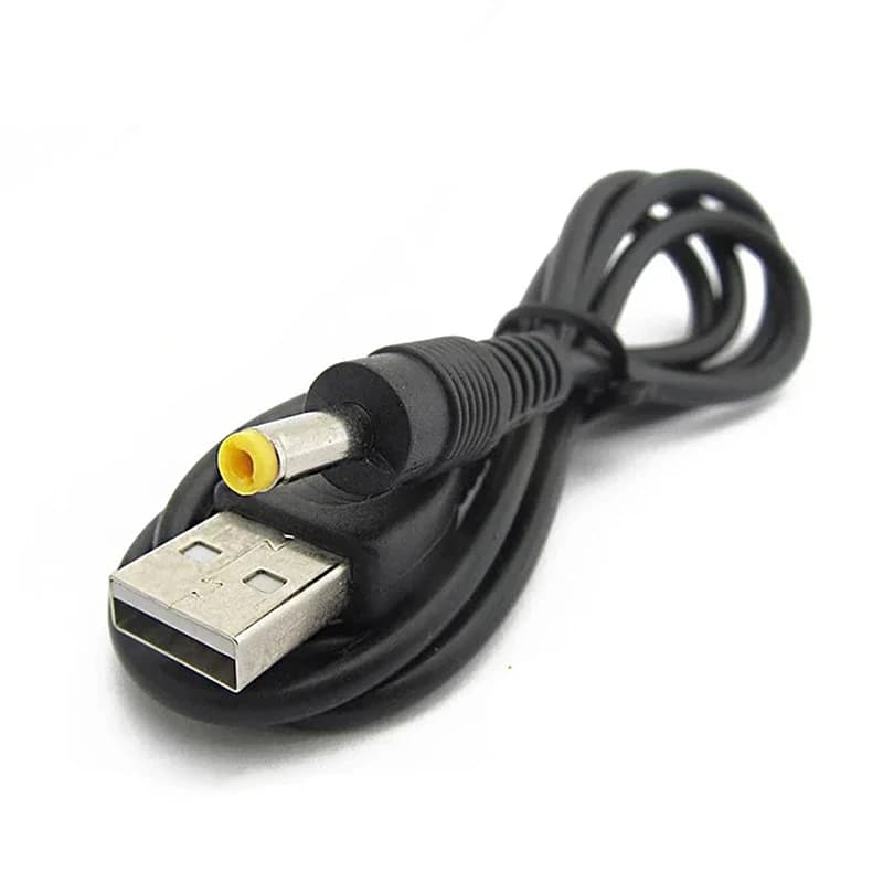 USB charging cable from 5 V to DC, power cord with 4,0x1,7 mm plug, 5 V 1 A charging cable for 1000/2000/3000