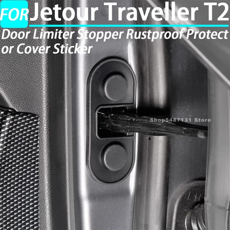 Auto Porta Limitatore Tappo Antiruggine Della Copertura Della Protezione Adesivo per Jetour Traveller T2 Accessori Interni 2023 2024 2025