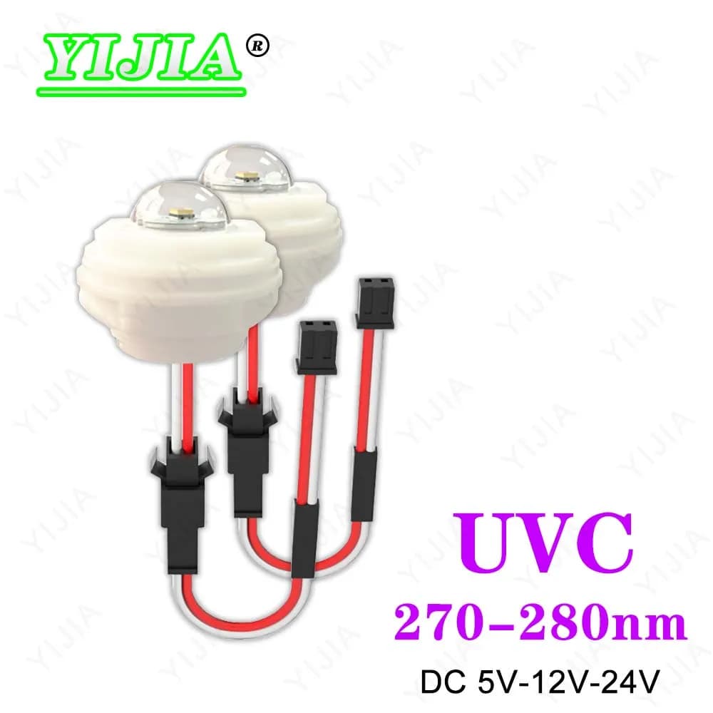 Lampada ultravioletta a LED UVC 270-280nm modulo di disinfezione DC5V 12-24V lampada ultravioletta profonda umidificatore purificatore d'acqua