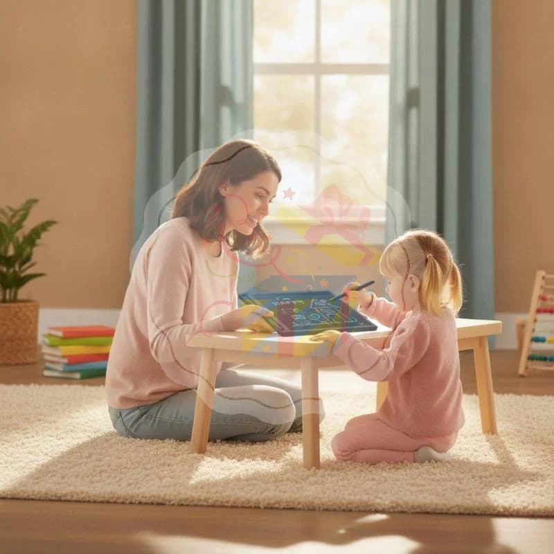 6.5 Inch LCD Writing Tablet Portable Montessori Drawing Board Educational Learning Toy for Kids Travel Car Play