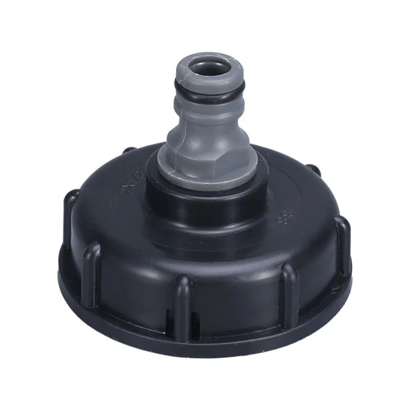 Adattatore iBC Tonne Barrel, dotato di connettore a beccuccio in plastica da 4 pollici, connettore da giardino e tubo dell'acqua