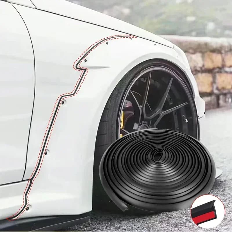 Striscia sigillante per bordi portiera auto da 1/2/5m, guarnizione a T per fessure, adesivo protettivo per carrozzeria, accessorio esterno auto