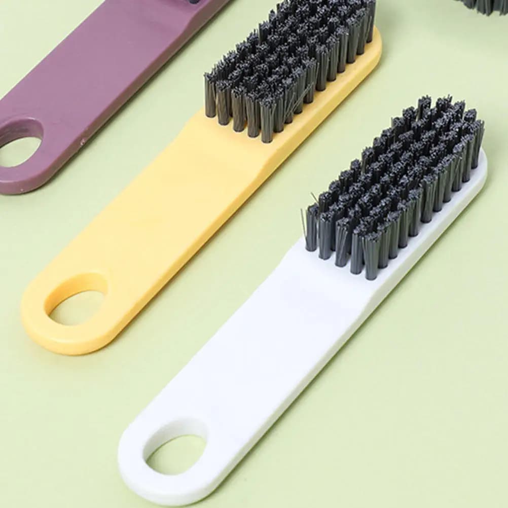 Set di 2 Spazzole Premium in Plastica per Bucato, Spazzola Portatile per Pulizia di Vestiti e Scarpe, Rimuovi-Macchie per Colletti e Polsini