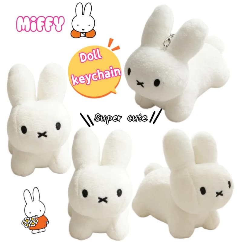 Ciondolo per Borsa a Forma di Coniglio Miffy, Bambola da Scrivania Super Carina, Ornamento di Grande Valore Estetico, Regalo di Compleanno per Ragazzi e Ragazze