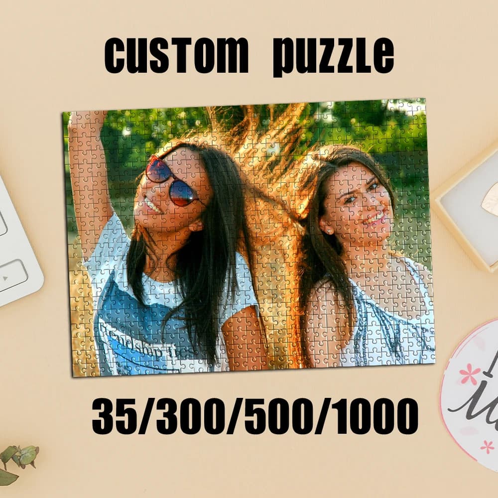 35/300/500/1000 pz Puzzle Personalizzato con Foto di Gruppo, Gadget per Feste, Idee Regalo per Galentines