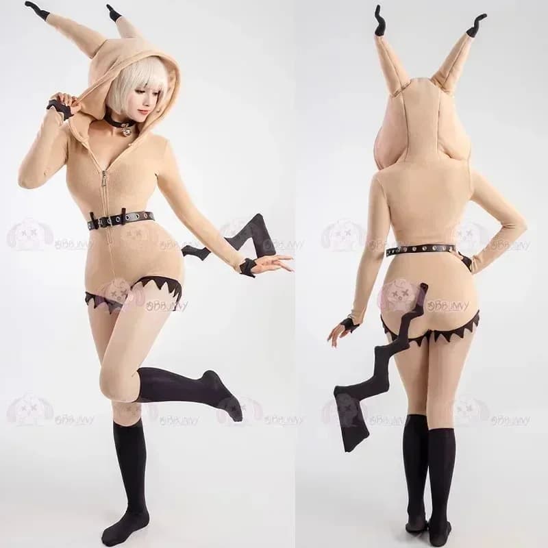 Anime Mimikyu Costumi Cosplay Tute Abbigliamento per la casa Gioco Mimikyu Gioco di ruolo Uniforme Halloween Carnevale Festa Pigiama per le donne