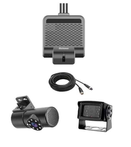 Dashboard 3CH AI Dash Cam for high temperature resistant car with ADAS and DSM functions