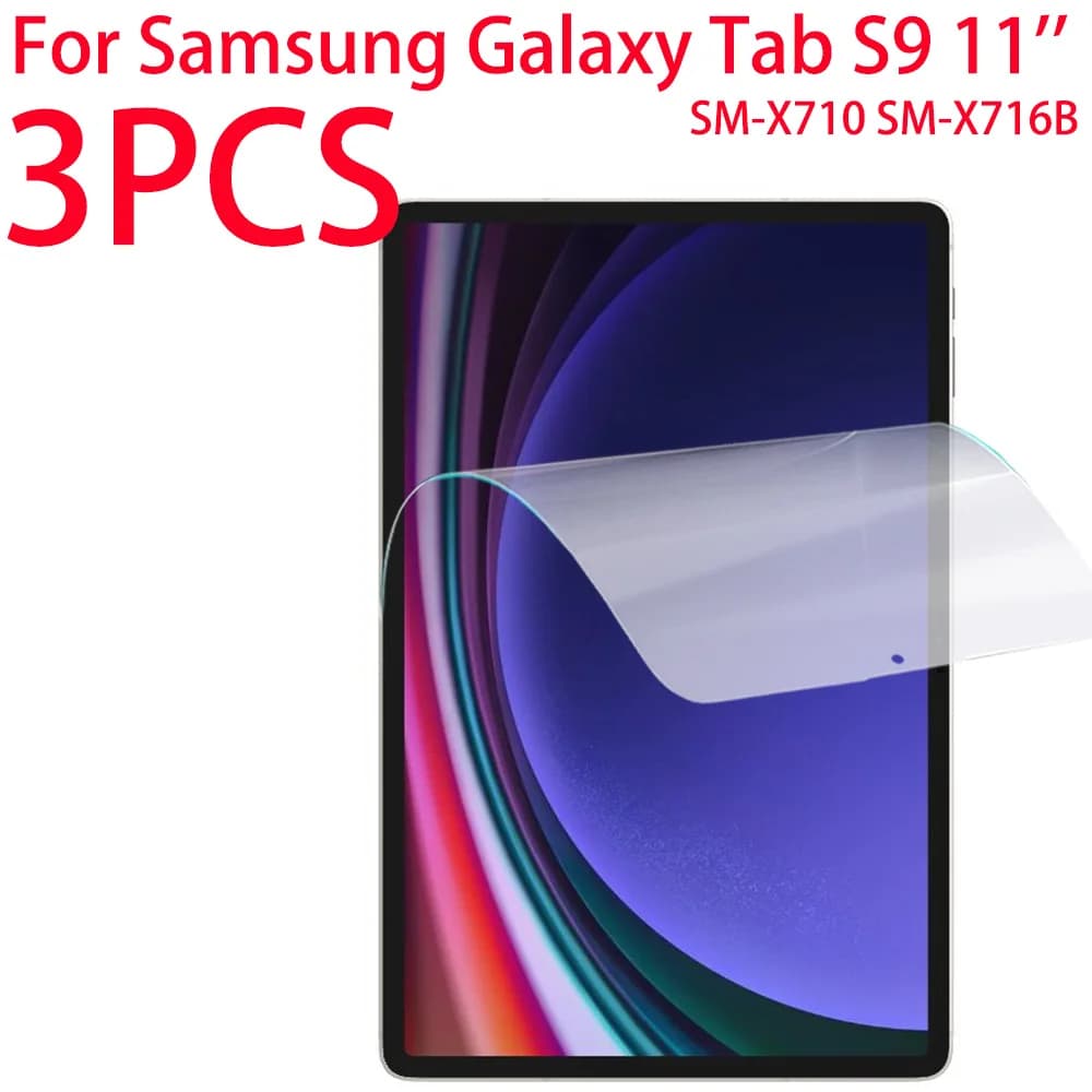 3 confezioni PET pellicola protettiva morbida per schermo per Samsung Galaxy Tab S9 WiFi 5G 11 pollici 2023 pellicola protettiva per tablet per Samsung S9 2023