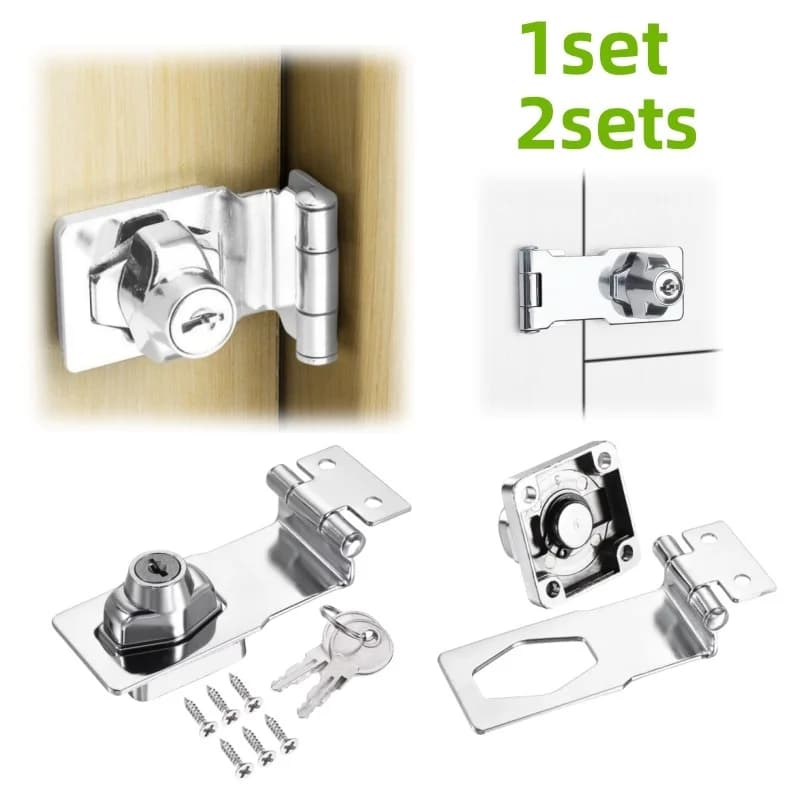 1/2 set Serratura di sicurezza per mobili in stile manopola, adatta per armadi, serrature per cassetti, accessori hardware con chiavi e viti