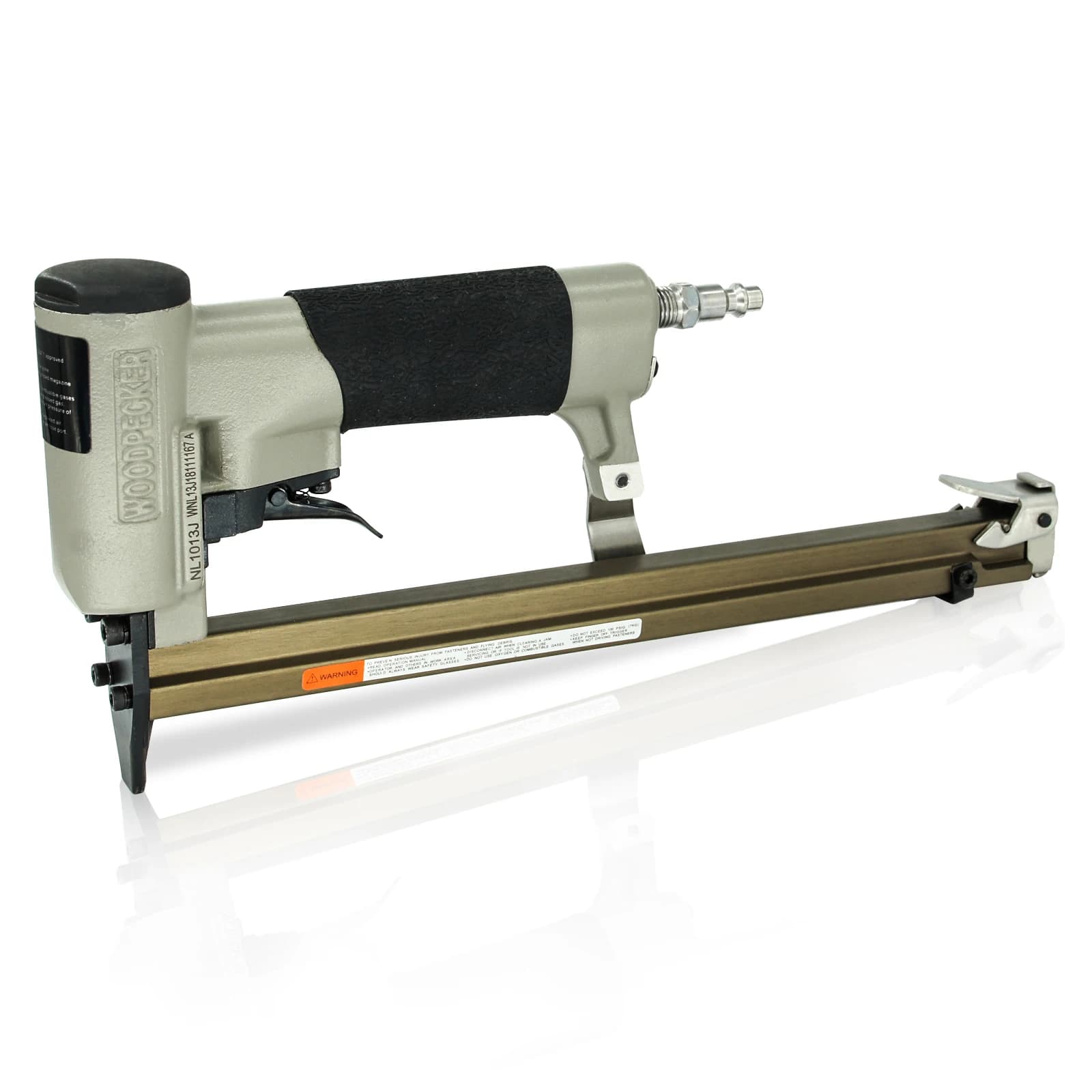 Graffettatrice Pneumatica WOODPECKER L1013J per Tappezzeria e Mobili, Corona da 7/16 Pollici, Lunghezza Punti da 1/4 a 1/2 Pollice