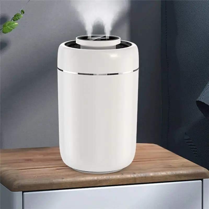 Ultimo Modello di Umidificatore con Doppio Ugello, Diffusore Ricaricabile a Batteria, Umidificatore d'Aria Portatile per Casa