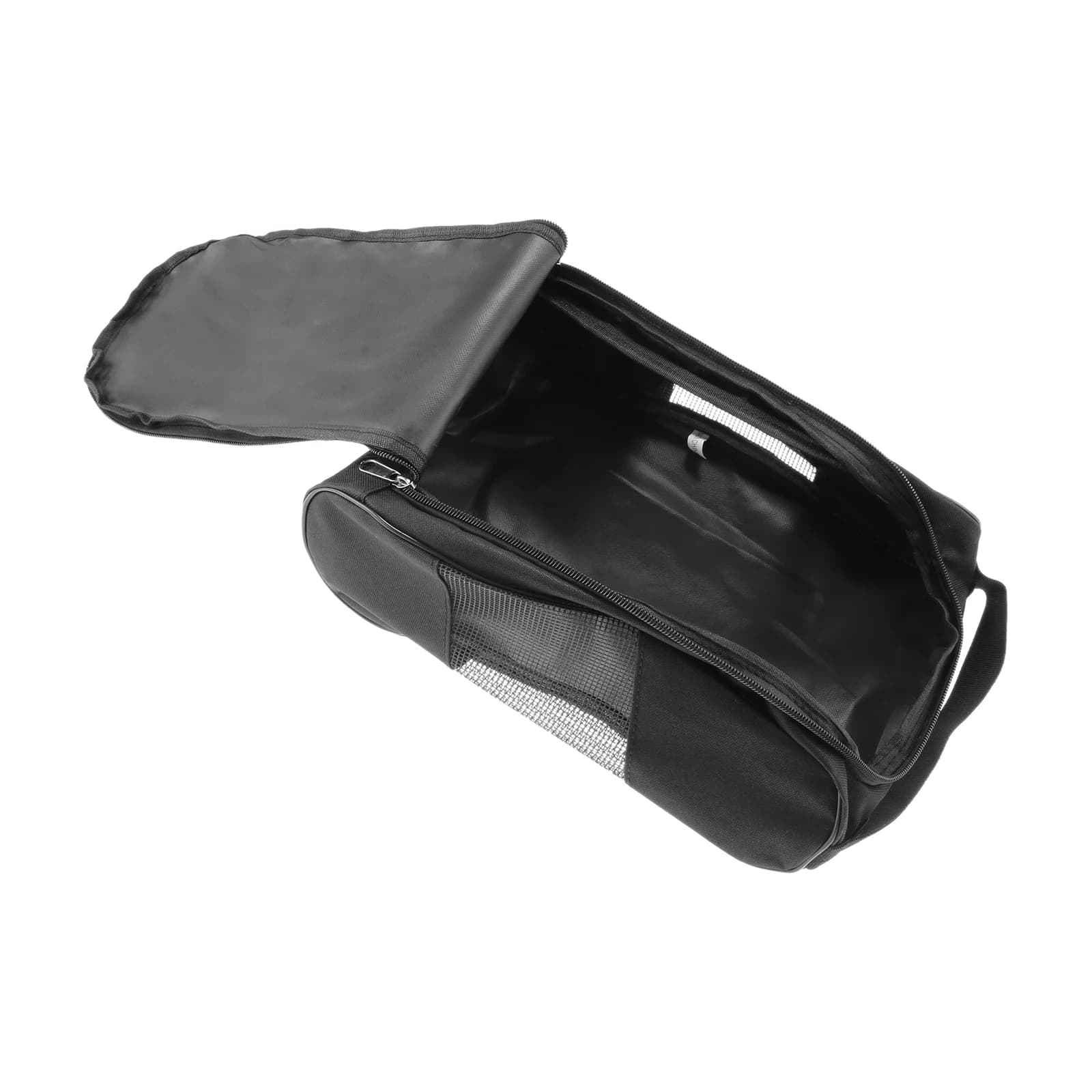 Borsa per scarpe da golf 34*23*12 cm in tessuto Oxford 600D impermeabile con cerniera a doppio cursore per scarpe da golf/calcio/bowling/tennis/ciclismo