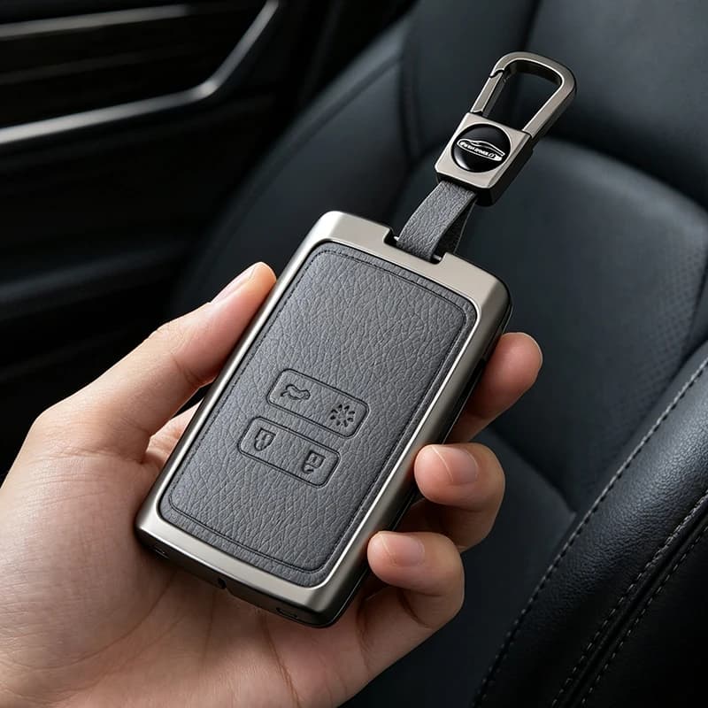 Car Remote Key Case Cover For Renault Koleos Captur Megane Clio Scenic Talisman Arkana For Dacia Sandero Card Zinc Alloy Shell