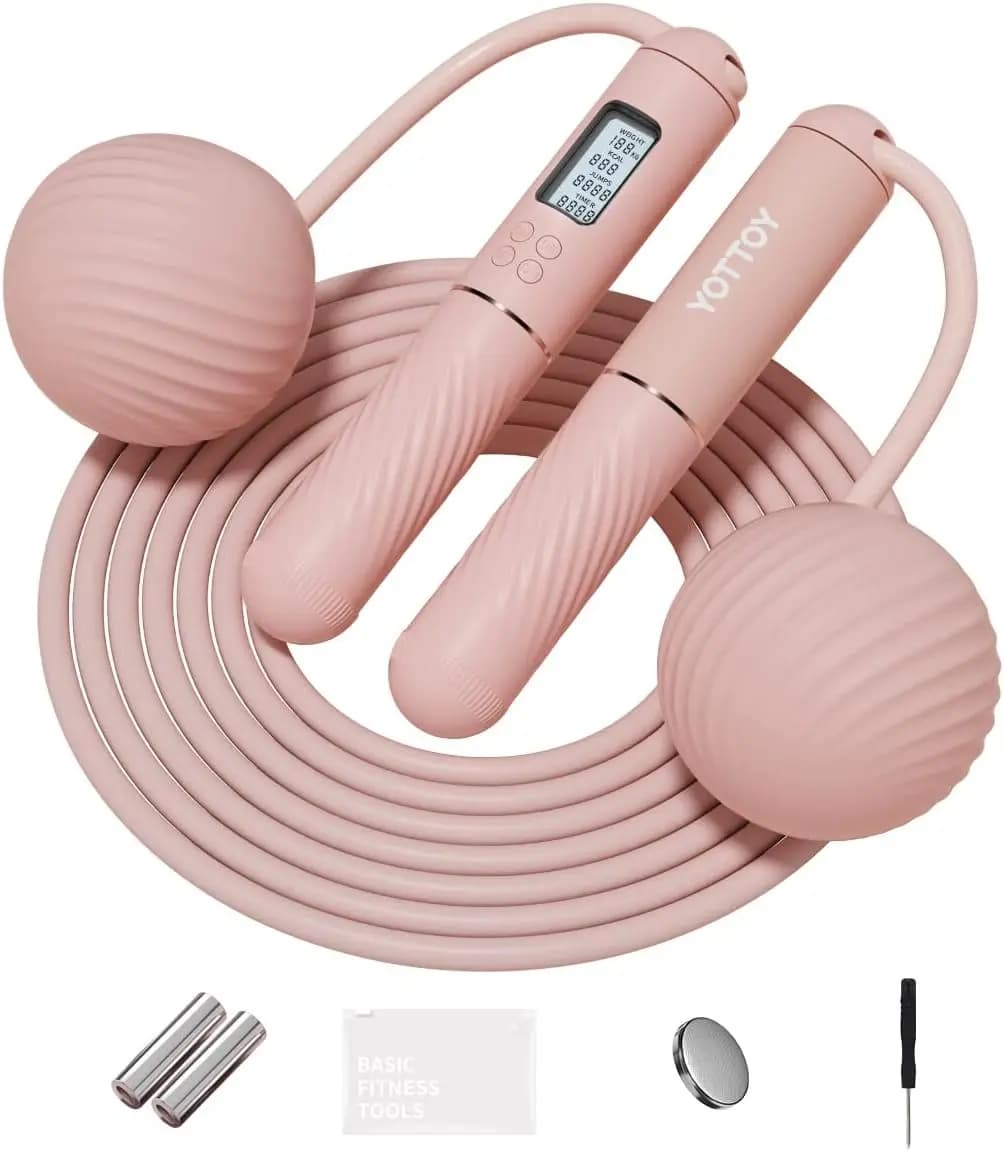 Wireless Jumping Wheel with LCD Display, Adult Appealed Ball - Adjustable Fitness Tool for Women