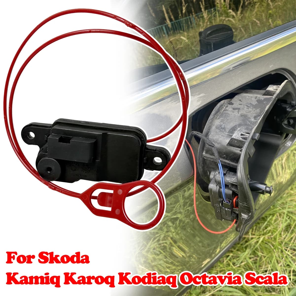 Fuel Filler Door Lock Actuator For Skoda Kamiq Karoq Kodiaq Octavia Scala 8V0862153A Sealed Waterproof Rustproof Gas Cap Release