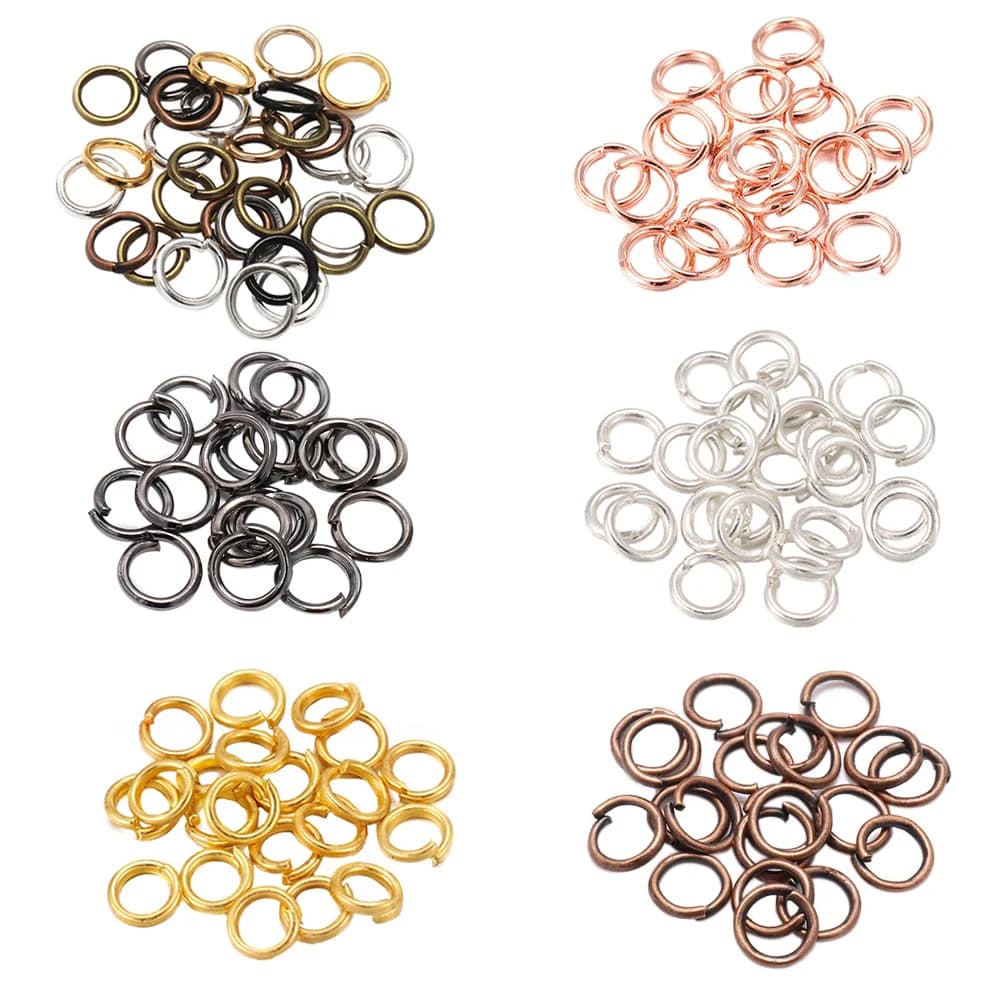 50-200 pz/lotto 3-20mm Anelli di Salto Anelli Divisi Connettori Per Gioielli Fai Da Te Trovare Fare Accessori Forniture All'ingrosso