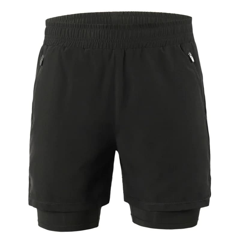 Running shorts 2 in 1 for Men, Fast drying, Breathable, for Active Training, Jogging, Marathon and Cycling