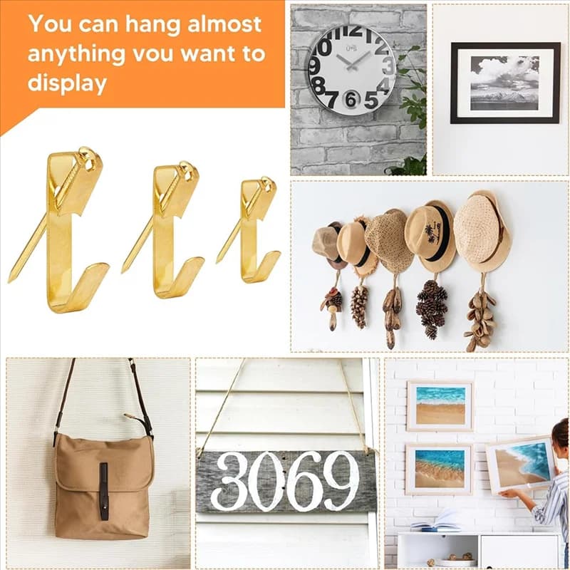 ABBY-Kit for hanging pictures, frame hanging tool with level measuring ruler, including 226 pieces of wall hanging kit