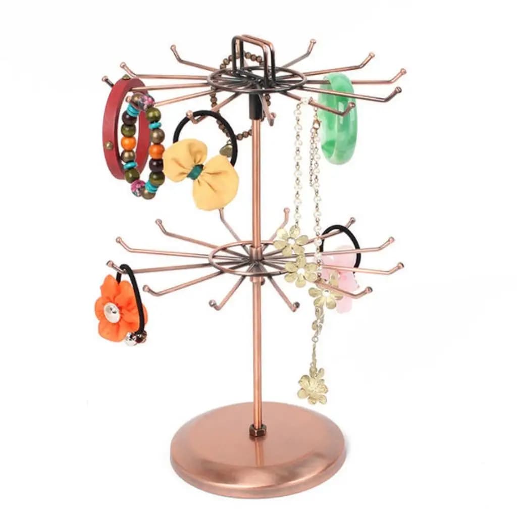 Elegant Jewelry Storage Carousel for Bracelets and Necklaces