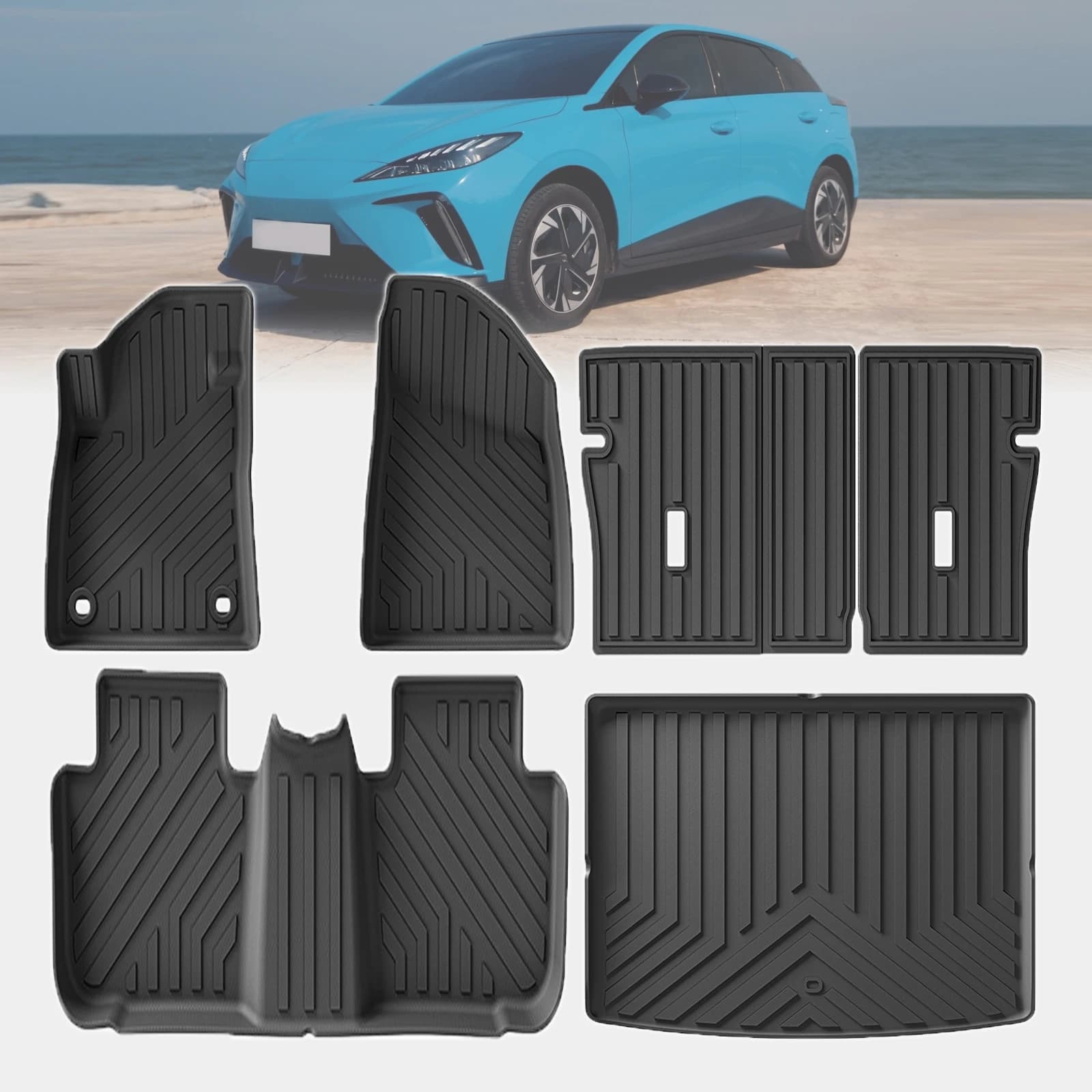 Tappetini per Auto in TPE Antiscivolo e Antipolvere per MG4 MG 4 Elettrica 2024 2023 2022 (Non Adatti per Urban) Accessori
