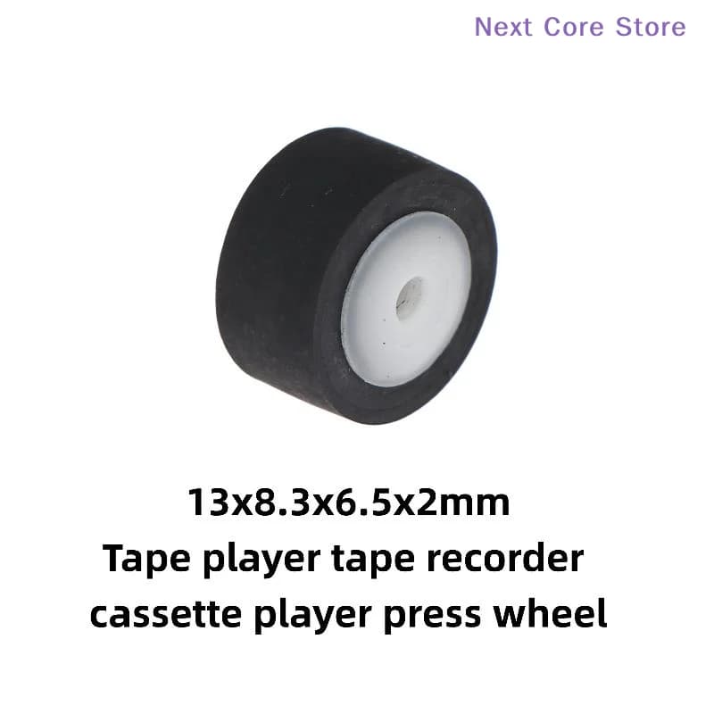 [NC]1Pcs 13x8.3x6.5x2mm Rubber Pinch Roller Belt Pulley Audio Recorder Cassette Deck For 700 800 777 4500 9930 9940[NC]