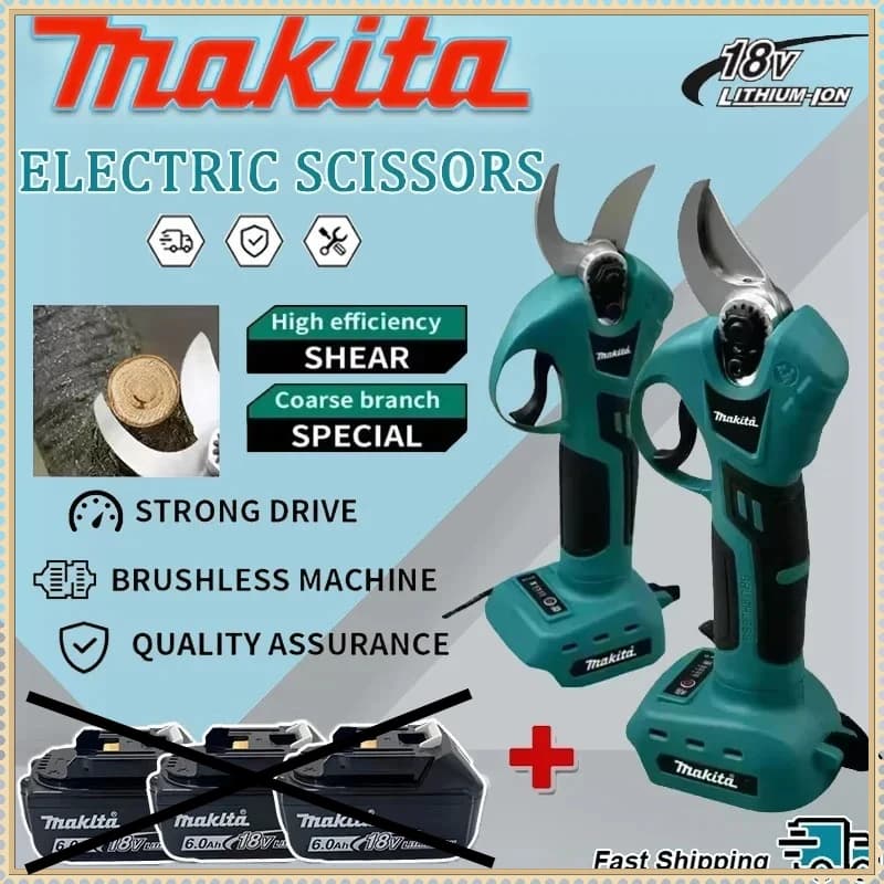 Makita Wireless Professional Electric Scissors, Power Supplies, Wireless Drill, 18V Battery Tools, Gardening Tools
