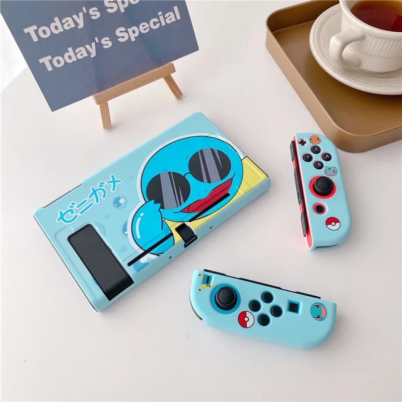 Pokemon Squirtle per custodia Switch Shell scatola protettiva divisa per accessori Nintendo Switch NS Console TPU Fundas