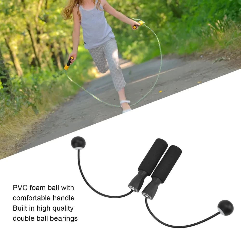 2 Pieces Fast Spindleless Jumping, Portable, 30MM, with Weights, for Fitness and Training