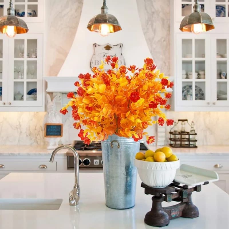 Famous Flowers Autumn Thanksgiving Plants Artificial Flowers Autumn Home Decoration Ornaments