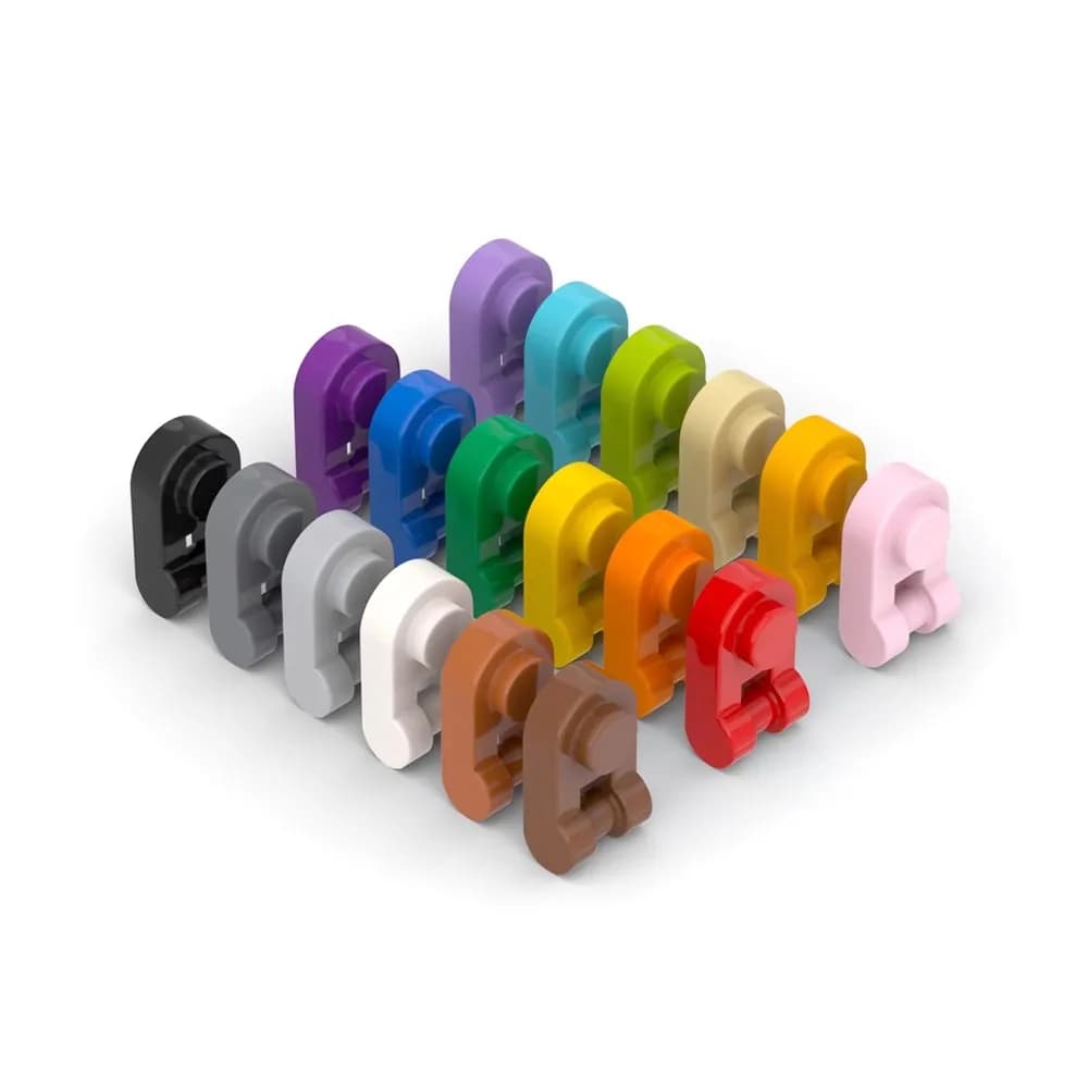 50 pzMOC Compatibile Assemblare Particelle 26047 Piastra Rotonda 1x1 con Maniglia a Barra sul Lato Building Block Tech Giocattolo Parte Educativa