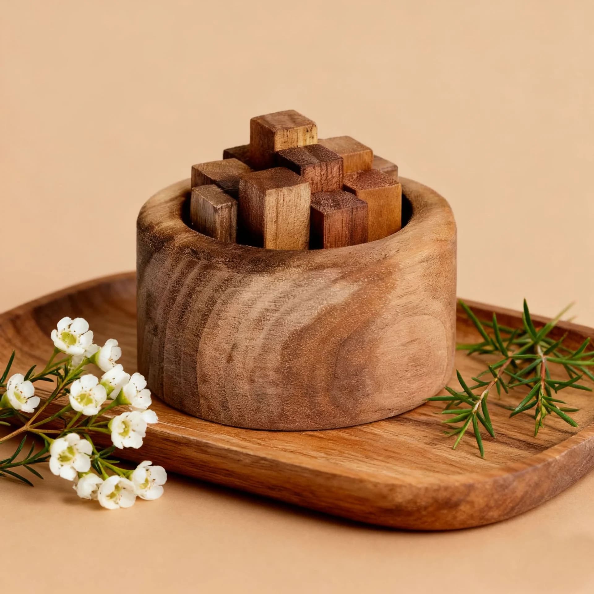 Bastoncini Diffusori di Fragranza in Legno di Faggio e Noce Nero, Accessori per Aromaterapia con Oli Essenziali per Decorazione Casa, Camera da Letto e Soggiorno
