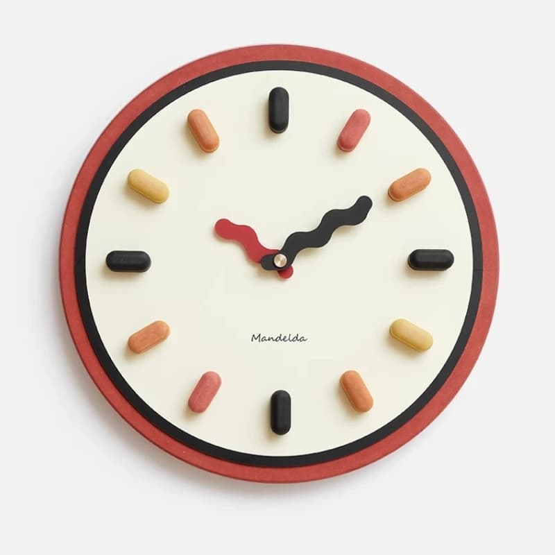 Luxury wall clock light cartoon shape, creative fashion, aesthetic art, interior, living room, wall clock, design, wall horloge