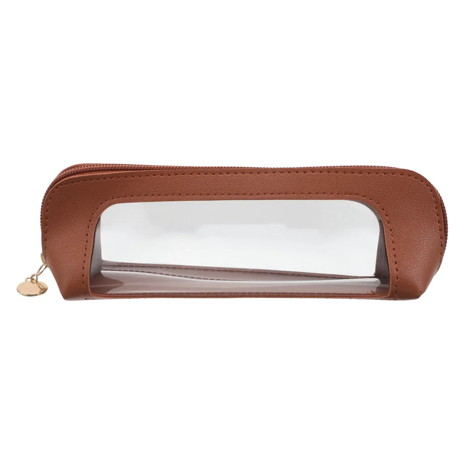 Travel Makeup Brush Bag Transparent Design Compact Portable Zipper Closure for Eyebrow Pencils Eyeshadow Brushes Beauty Tools
