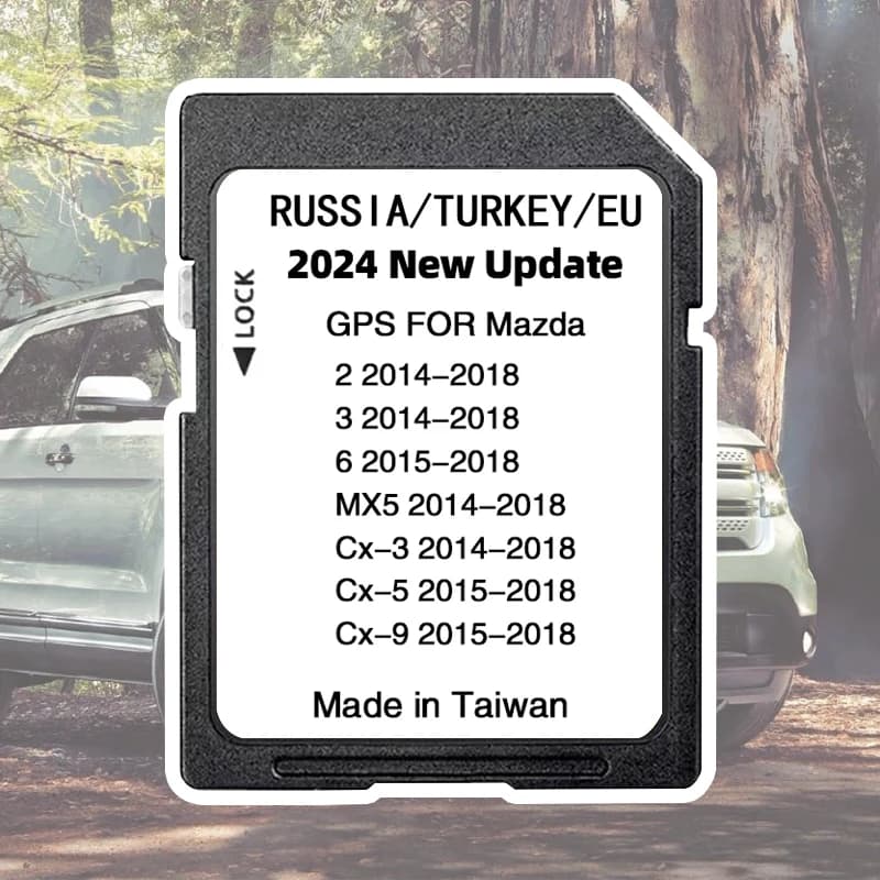 Per Mazda 2/3/6/CX3/CX5/CX9/MX5 Auto Sat Navi 16GB GPS Aggiornamento Mappe Dati Nuova Versione 2024 Mappe Scheda SD di Navigazione UE